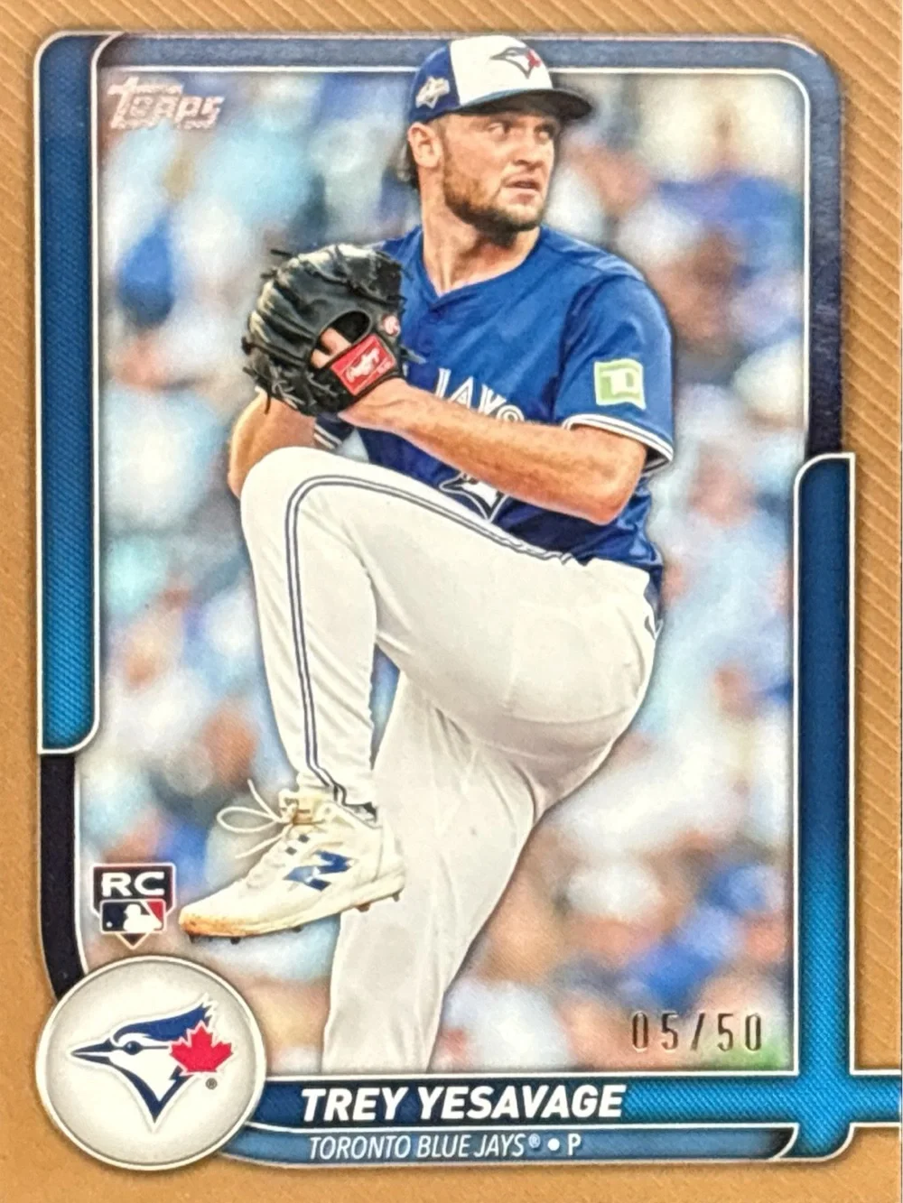 Topps Blue Toronto Blue Jays Trey Yesavage Rookie Card LE 05/50